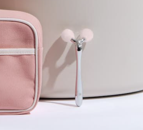 Roller V Liftant Visage en Quartz Rose - Miafit